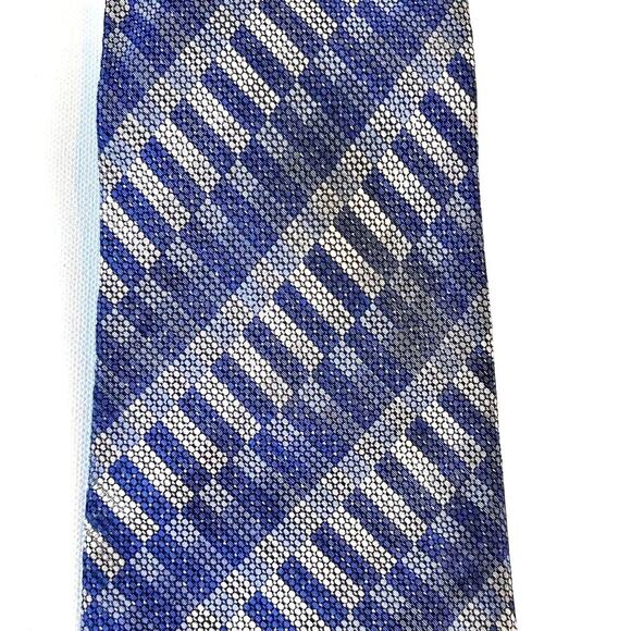 MISSONI Vintage Missoni Geometric Men's Neck Tie Silk & Wool 56" - Picture 5 of 5